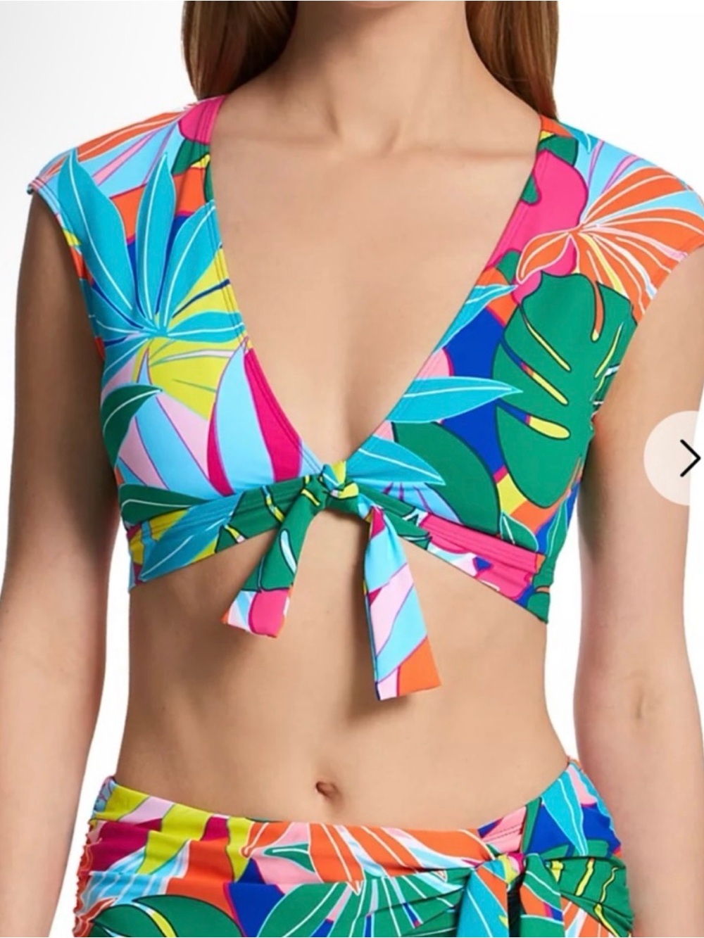 Bleu Rod Beattie Bright Pink Tropical Tankini